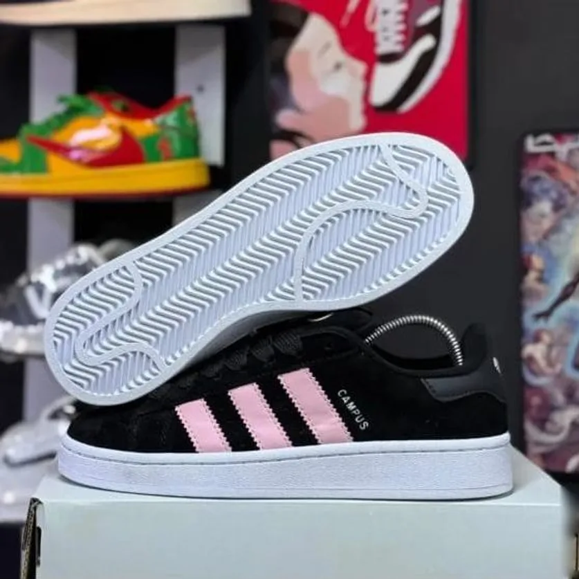 Adidas Adidas Campus 00s Black / Pink in Core Black / Clear Pink / White — thumbnail 2