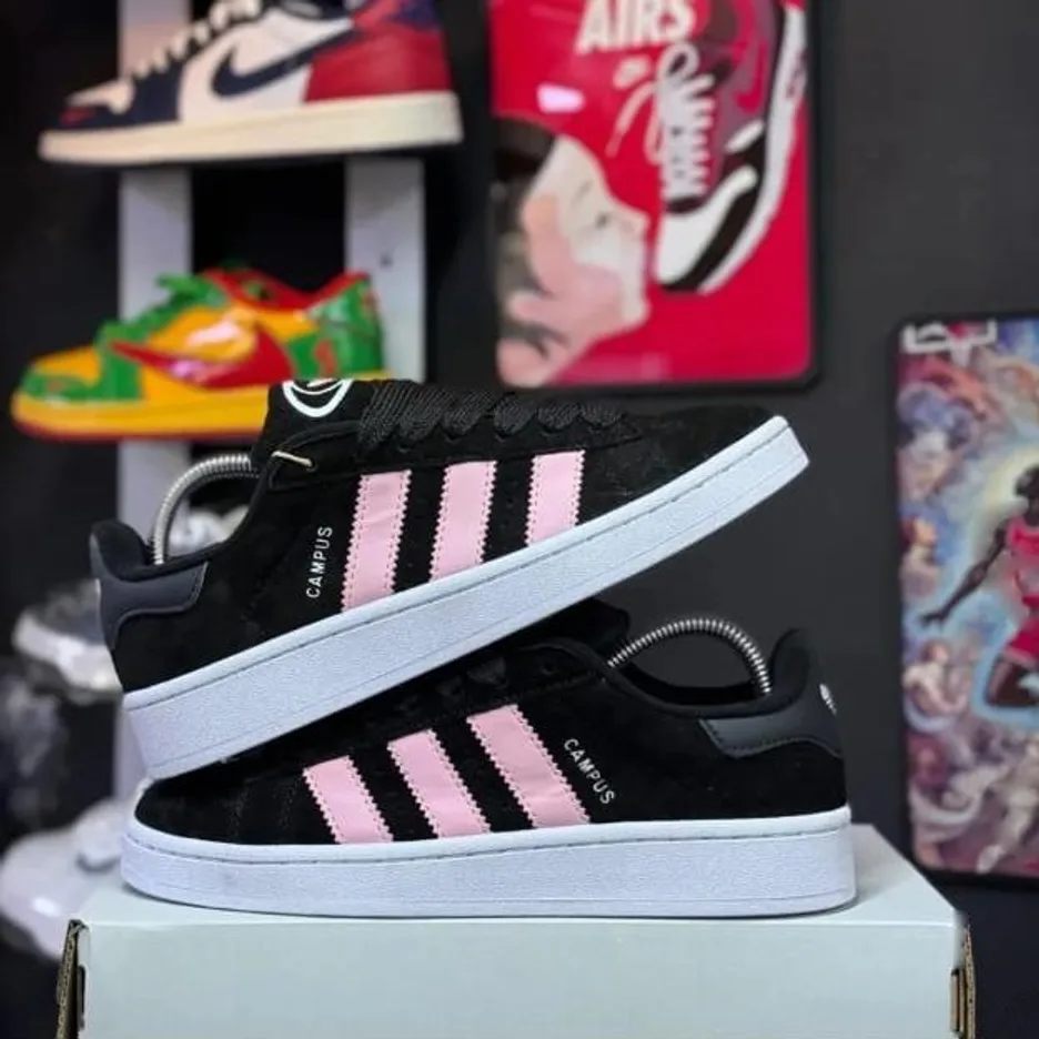 Adidas Adidas Campus 00s Black / Pink — Core Black / Clear Pink / White