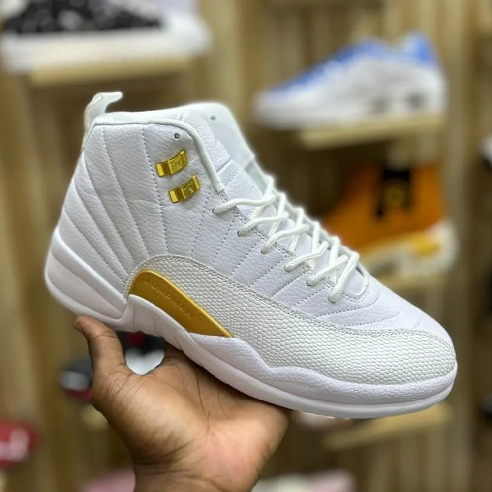 Jordan Air Jordan 12 White / Metallic Gold in White / Metallic Gold — thumbnail 2