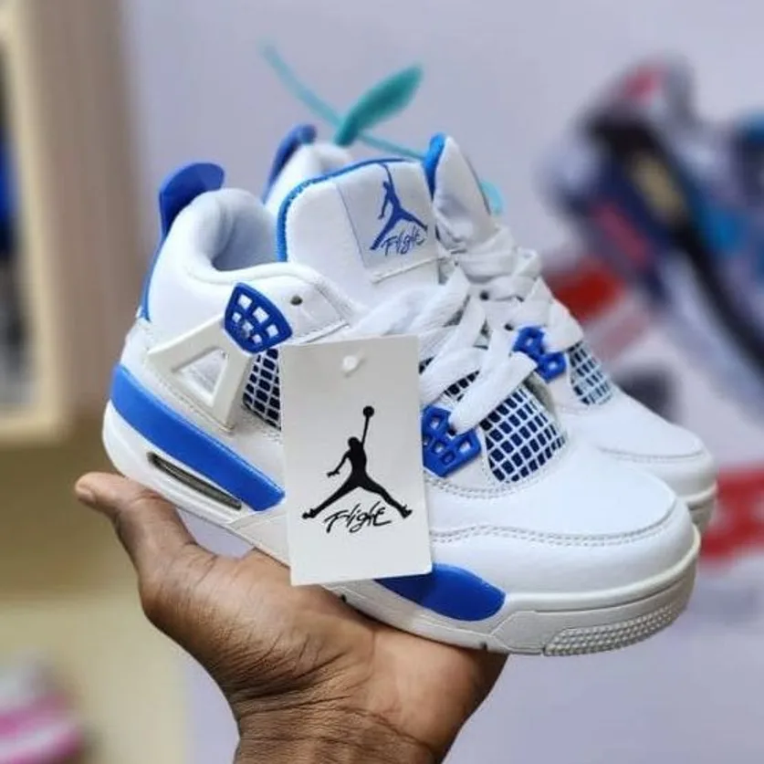 Jordan Air Jordan 4 Military Blue in White / Military Blue / Neutral Grey — thumbnail 2