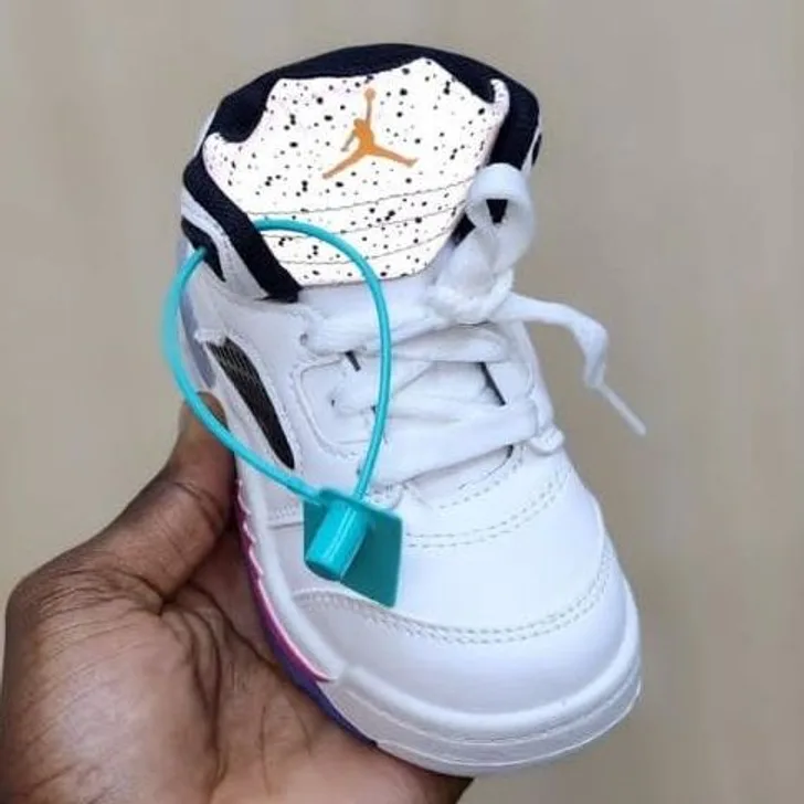Jordan Air Jordan 5 White / Grey / Pink in White / Grey / Pink / Purple — thumbnail 3