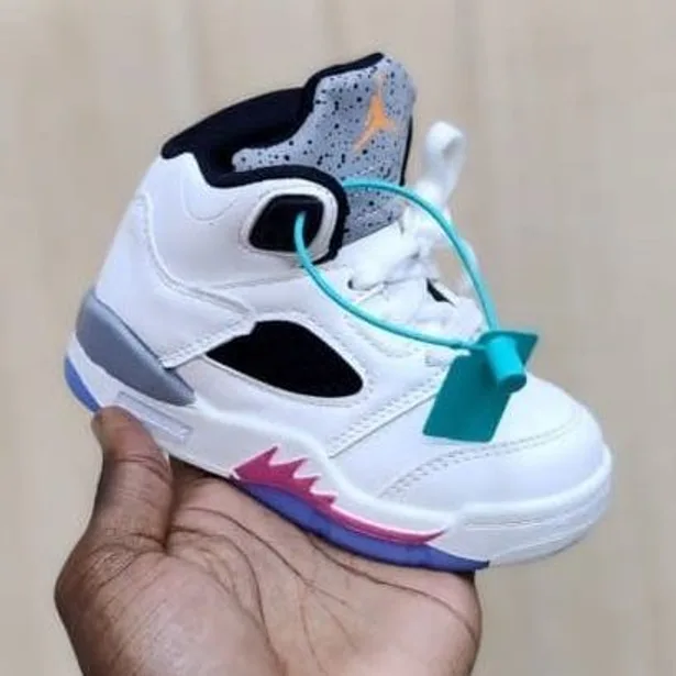 Jordan Air Jordan 5 White / Grey / Pink — White / Grey / Pink / Purple