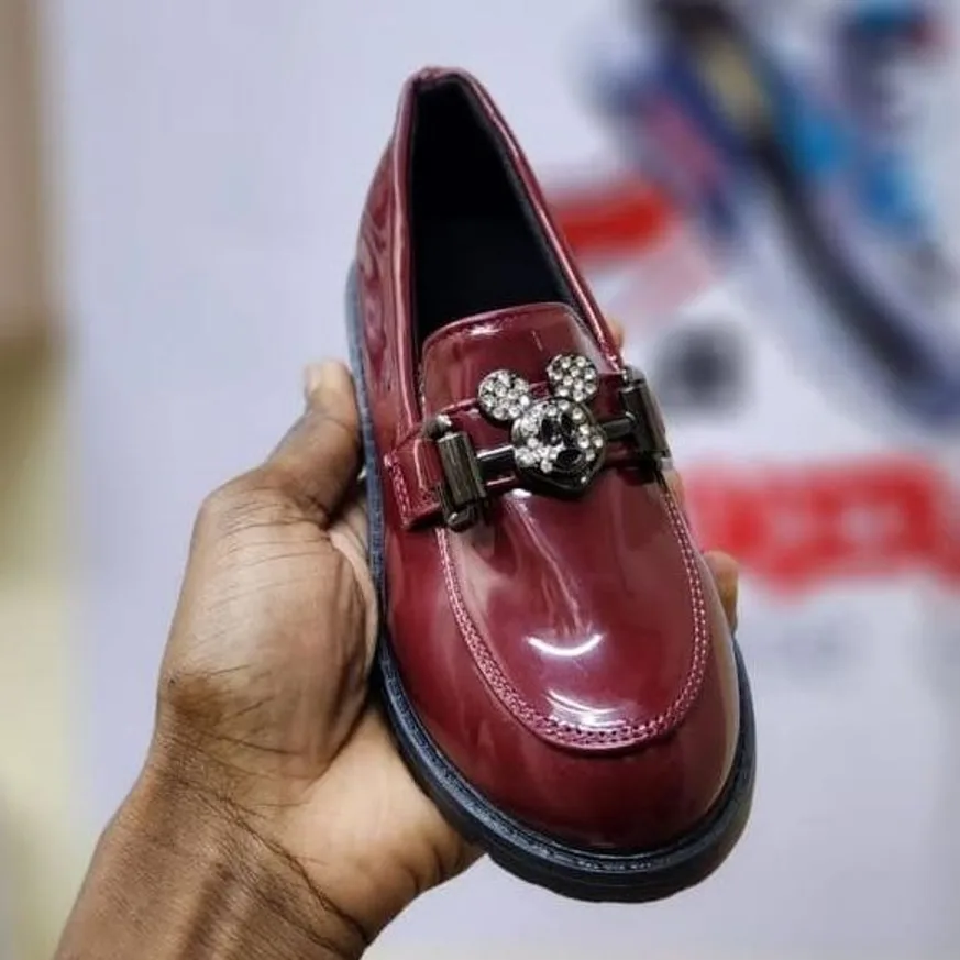 Burgundy Patent Jewel Loafer in Burgundy — thumbnail 2