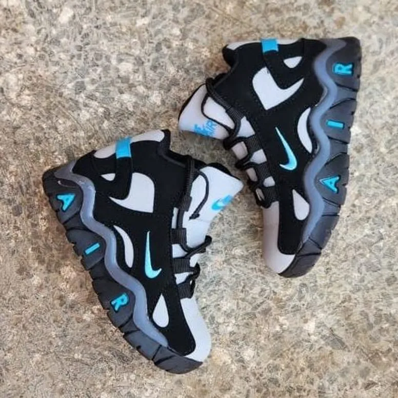 Nike Nike Air Barrage Mid Black / Grey / Blue in Black / Wolf Grey / Blue Lightning — thumbnail 3