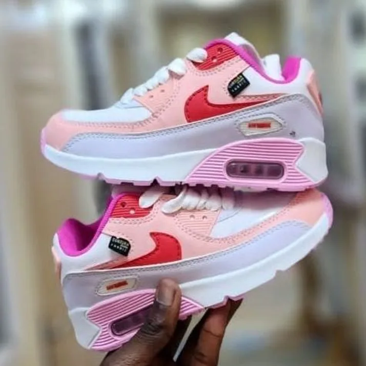 Nike Nike Air Max 90 Pink / Red in White / Pink / University Red / Fuchsia — thumbnail 2