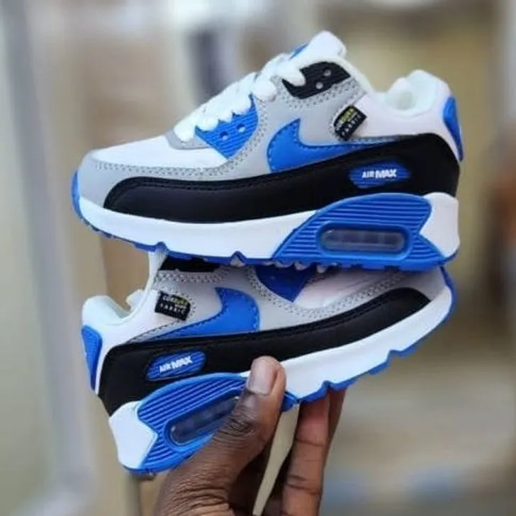 Nike Nike Air Max 90 White / Royal / Black in White / Hyper Royal / Black / Grey — thumbnail 2