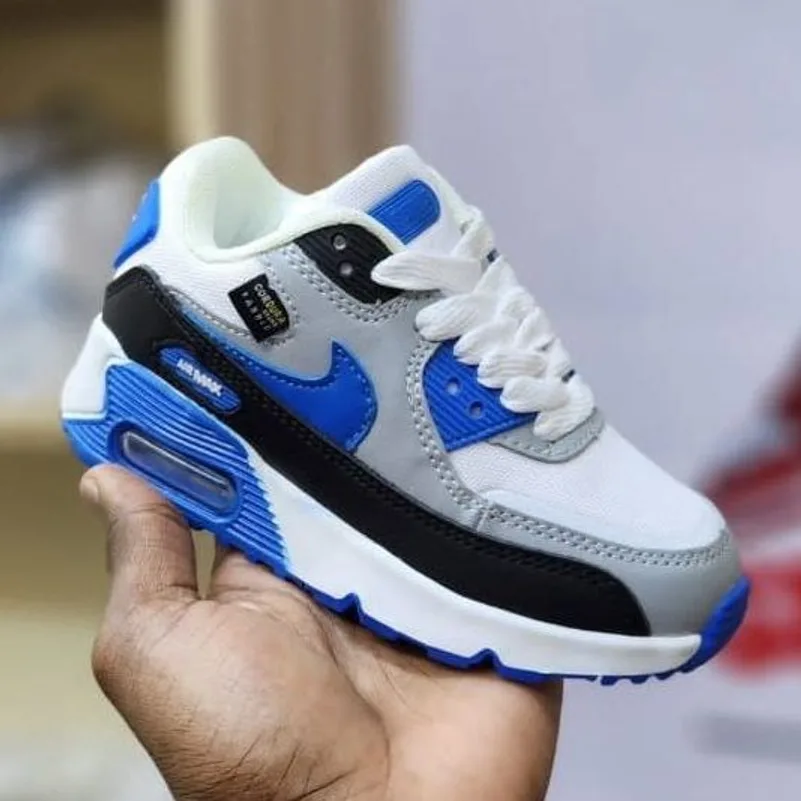 Nike Nike Air Max 90 White / Royal / Black in White / Hyper Royal / Black / Grey — thumbnail 3