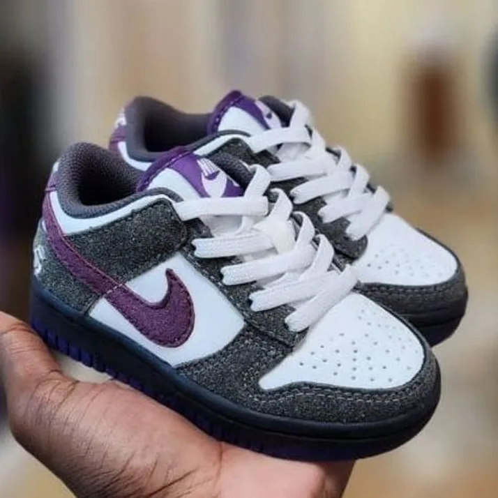 Nike Nike Dunk Low Grey / Purple in White / Grey speckle / Purple — thumbnail 2