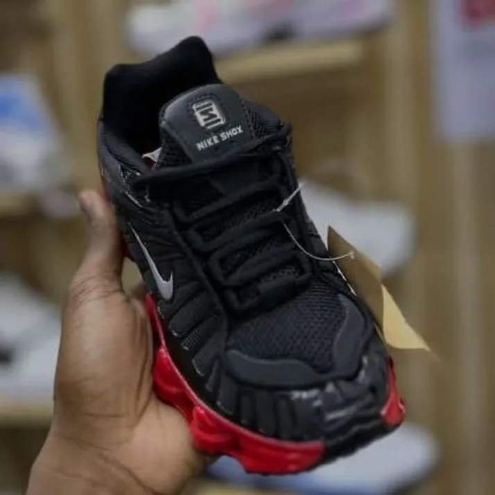 Nike Nike Shox TL Black / Red Sole in Black / Varsity Red / Silver — thumbnail 2