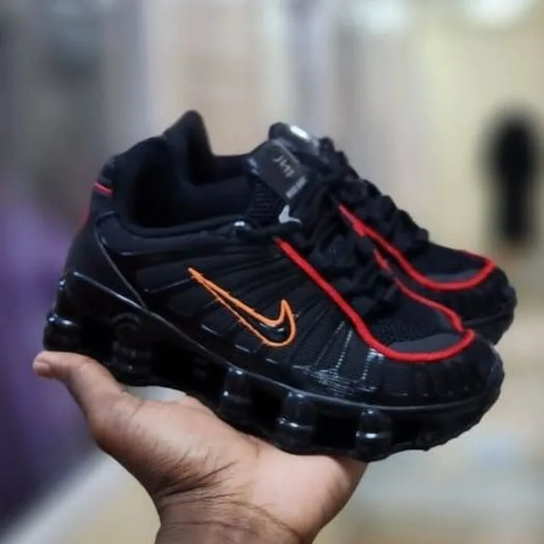Nike Nike Shox TL Black / Red Swoosh — Black / Red / Orange