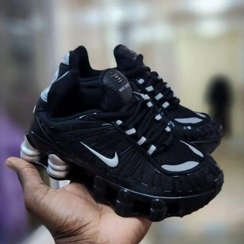Nike Nike Shox TL Triple Black — Black / Metallic Silver