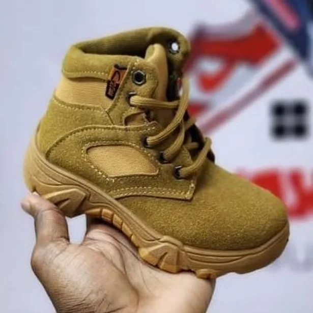 Wheat Suede Lace-Up Boot — Wheat / Brown